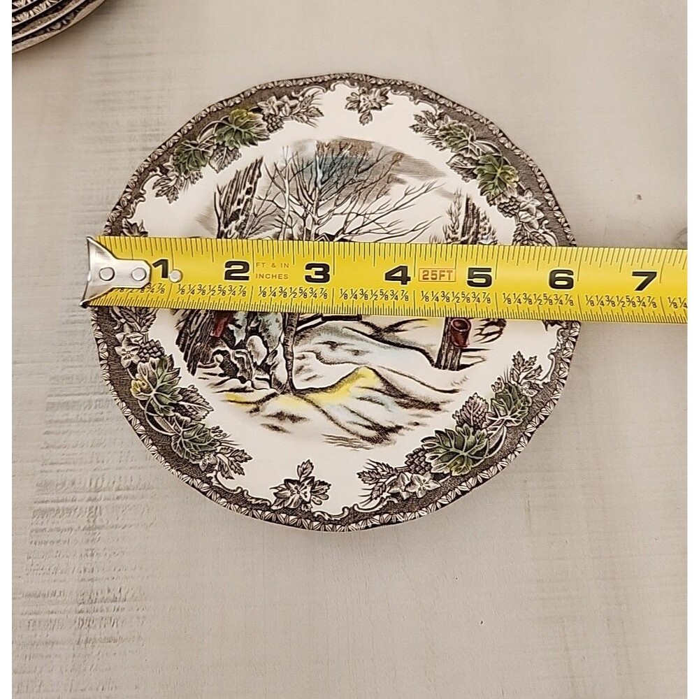 8 Johnson Brothers Friendly Village Sugar Maples 6" Plates - Picture 4 of 4